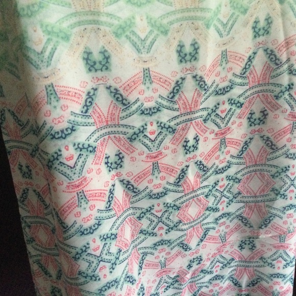 Cabi Mosaic Sleeveless Lined Layered top Spring Blouse Medium Fast US Ship - Picture 3 of 12